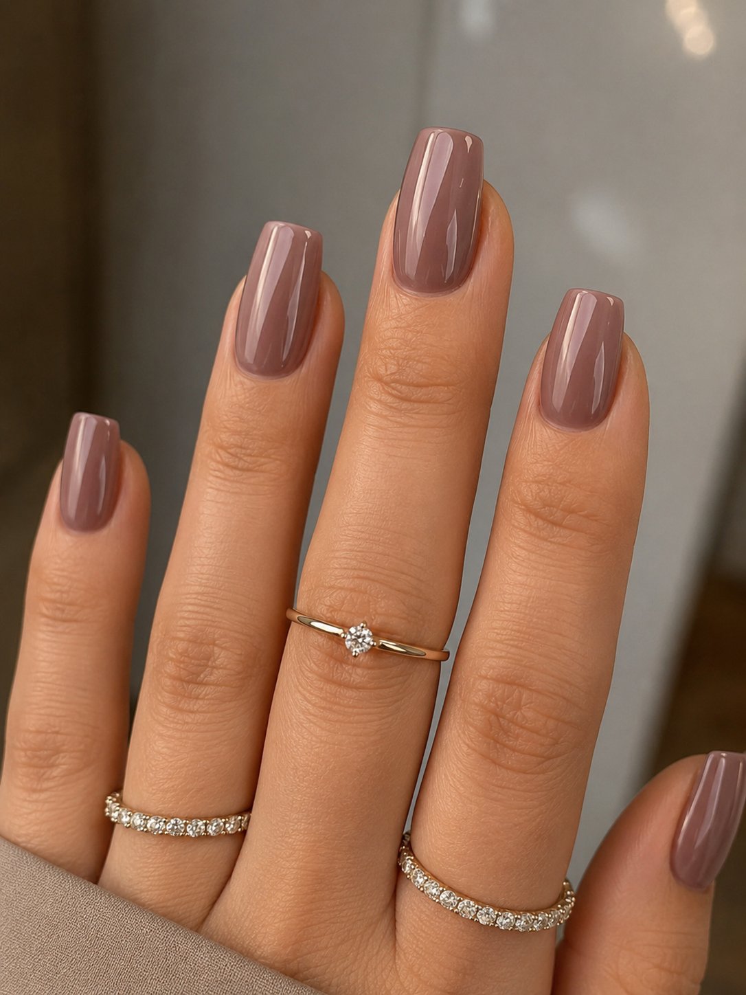 Vernis mauve taupe